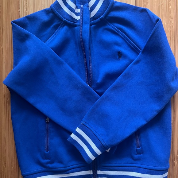 Polo Ralph Lauren Kids Double-Knit Track Jacket size 6 Blue - Picture 4 of 9